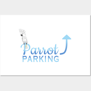 Parrot Parking - Umbrella Cockatoo Posters and Art